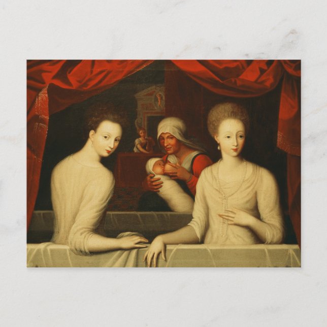 Gabrielle d'Estrees och hennes syster Vykort (Framsida)