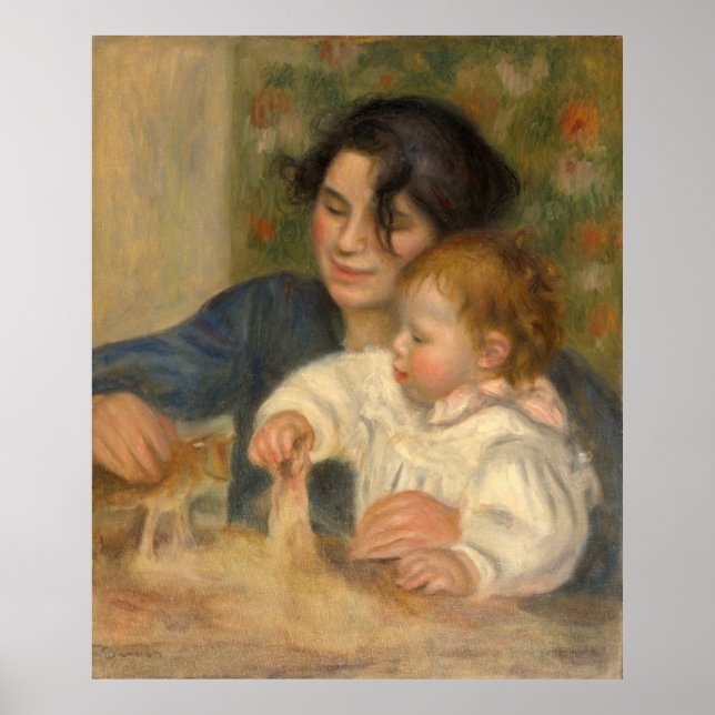 Gabrielle et Jean av Pierre-auguste Renoir Poster (Framsidan)