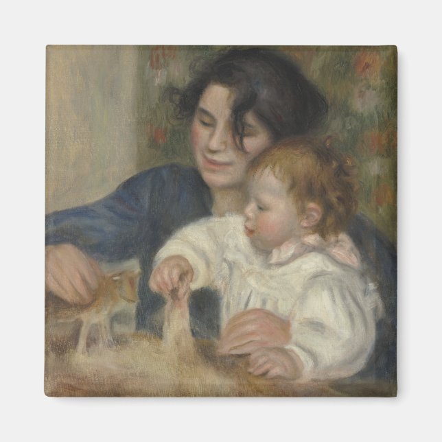 Gabrielle och Jean av Pierre-Auguste Renoir Magnet (Framsidan)