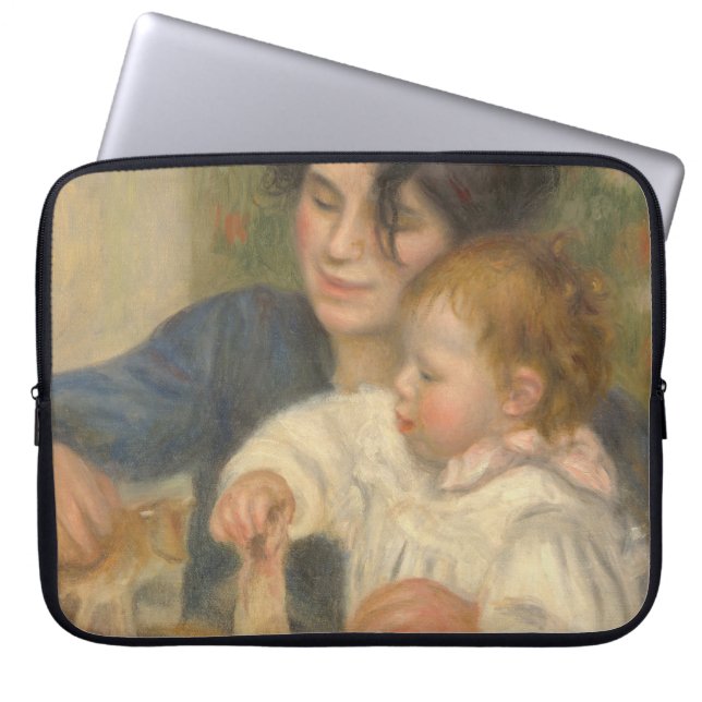 Gabrielle och Jean (från Pierre-Auguste Renoir) Laptop Fodral (Framsidan)