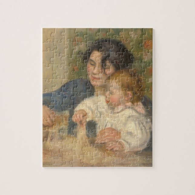 Gabrielle och Jean (från Pierre-Auguste Renoir) Pussel (Vertikal)