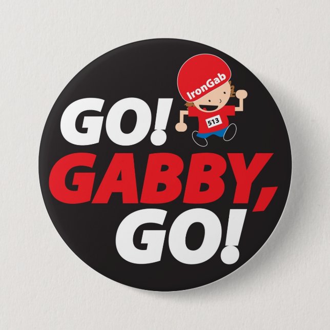 Gabrielles IronMan klämmer fast Knapp (Framsida)