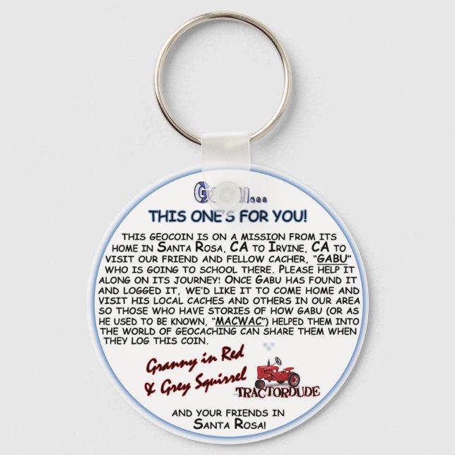 GabuKeychain Nyckelring (Framsida)