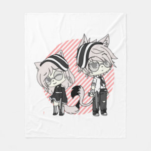 gacha,gacha-liv,animering,manga,art,söt fleecefilt