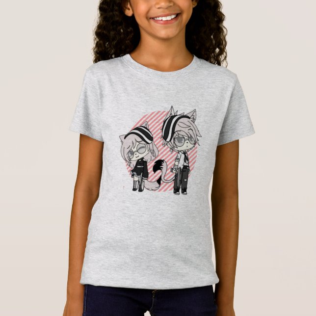gacha,gacha-liv,gacha-klubb,vilt,anime, t shirt (Framsida)