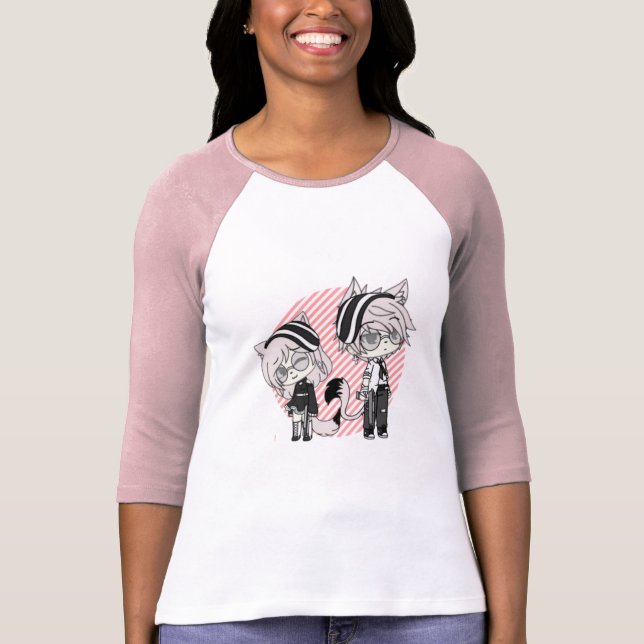 gacha,gacha-liv,gacha-klubb,vilt,anime, t shirt (Framsida)
