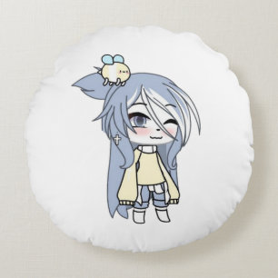 gacha, gachalife, gachaclub, spel, animering, söt rund kudde