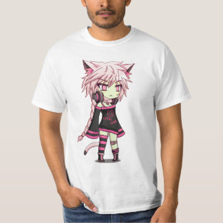 Gacha-Klubbens Rosa av hondjur med  T Shirt