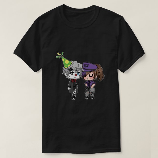 Gacha Life Afton Family - Funny Gacha Life Tonårin T Shirt (Design framsida)