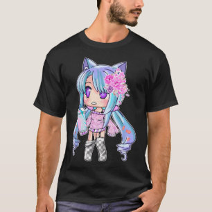 Gacha Life och Gatcha Klubb Chibi Anime Kawaii Kid T Shirt