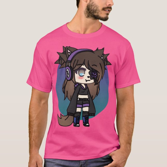 Gacha Life Series - Karin the Strange Goth Girl Wi T Shirt (Framsida)