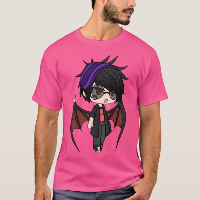 Gacha Life Series - Karl Chibi Vampire Boy T Shirt (Framsida)