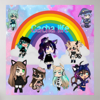 gacha-livsuppehåll för animering poster