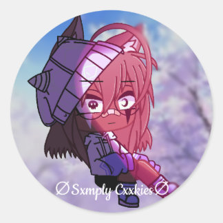 Gachas liv - Sxmply Cxxkies Runt Klistermärke