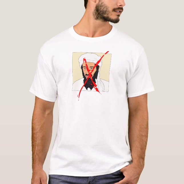 Gadafi… är du nästa!! Osama Bin Laden är dött Tee Shirt (Framsida)