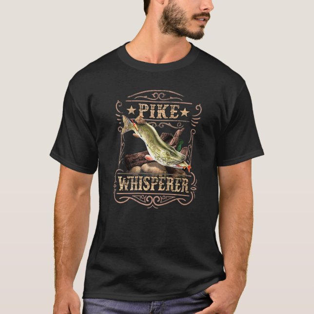 Gädd Flüsterare Fiske T Shirt (Framsida)