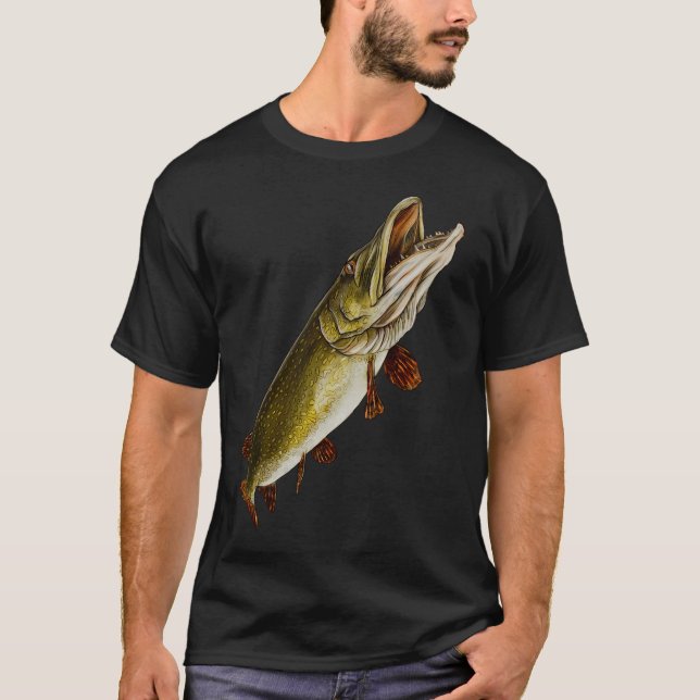 Gädda 2 t shirt (Framsida)