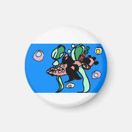 Gädda konst  magnet