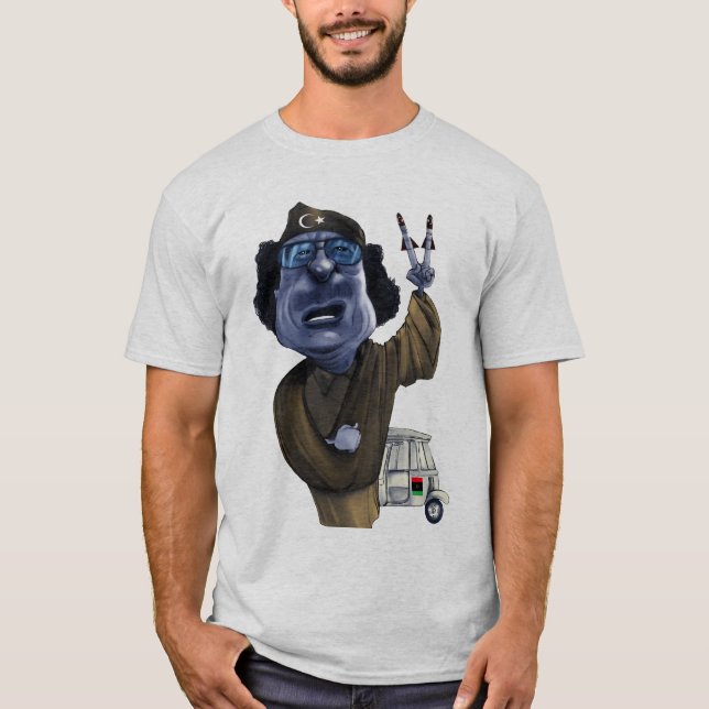 Gaddafi bemo libya tee (Framsida)