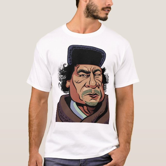 gaddafi libya tee shirt (Framsida)
