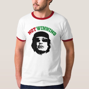 Gaddafi som inte segrar t-shirt