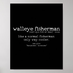 Gäddfiskare Definition Roligt Citat Fiske G Poster