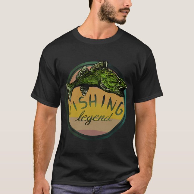 Gäddfiske Legend T Shirt (Framsida)