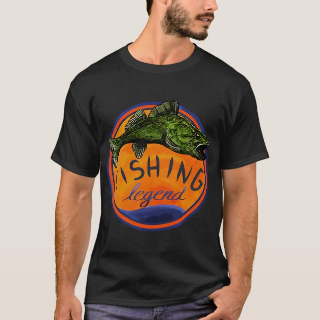 Gäddfiske Legend T Shirt (Framsida)
