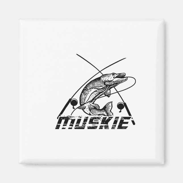 Gäddfiske  magnet (Framsidan)