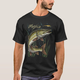 Gäddfiske Maskgädda Fiskare T Shirt