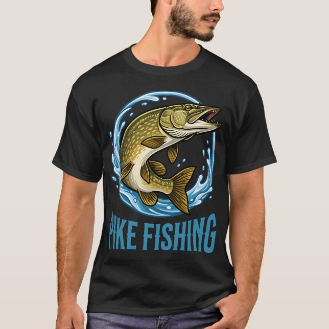 Gäddfiske T Shirt (Framsida)