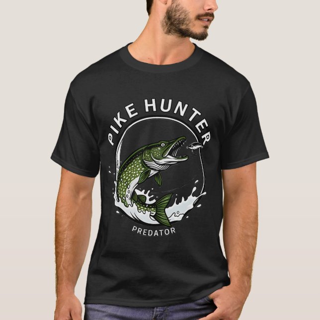 Gäddjägare T-Shirt Design (Framsida)