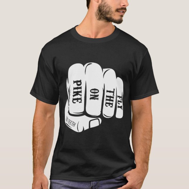 Gäddknogar - Gädda i flugfiske T Shirt (Framsida)