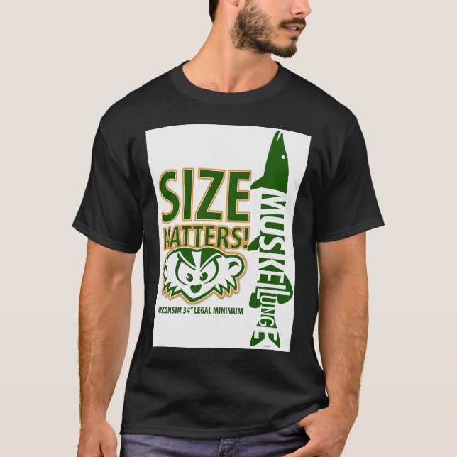 Gäddstorlek spelar roll t shirt (Framsida)