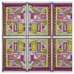 Gadgetry Six-Whimsical Geometric Mönster Tyg