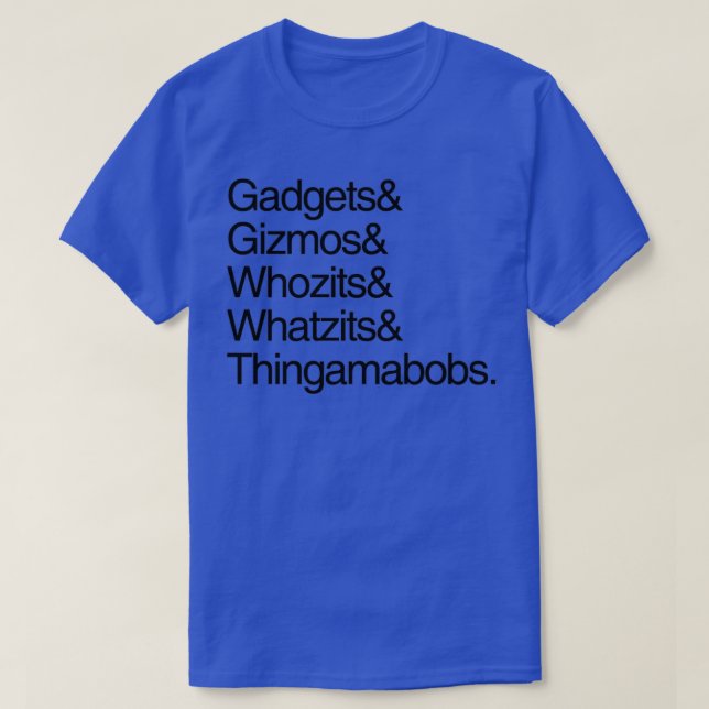 Gadgets och Gizmos T Shirt (Design framsida)