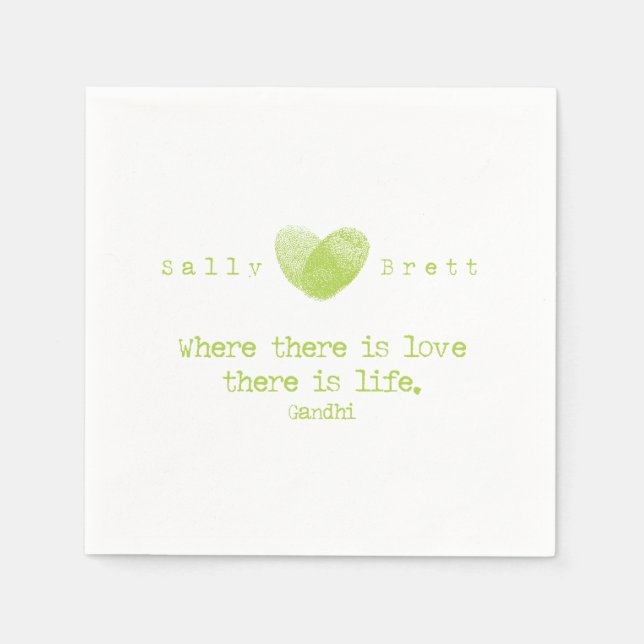 Gadhi Quote Napkin Pappersservett (Framsidan)