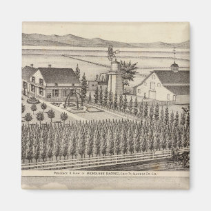 Gading, jessup-bostäder, gårdar magnet