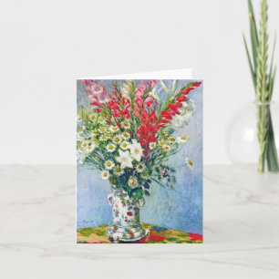Gadiolas Lilies och Dasies Claude Monet Kort