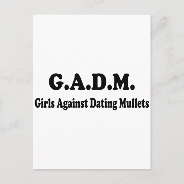 GADM-flickor mot döda mullet Vykort (Framsida)