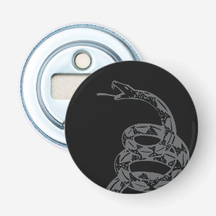 Gadsden Flag Don't Tread on Me Grå Flasköppnare
