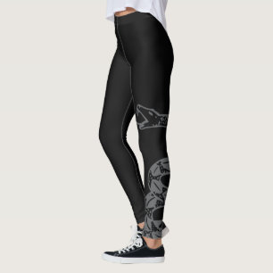 Gadsden Flag Don't Tread on Me Grå Leggings