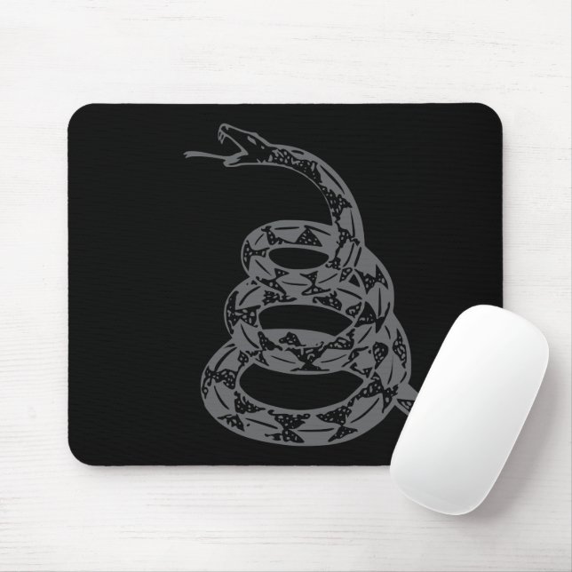 Gadsden Flag Don't Tread on Me Grå Musmatta (Med mus)