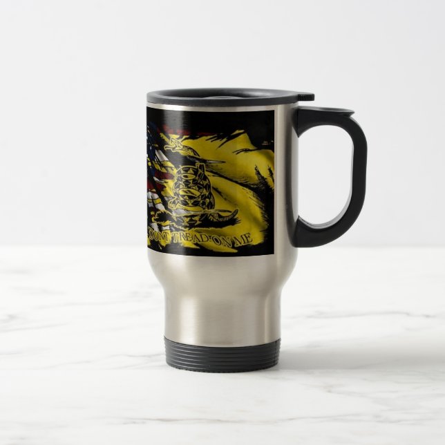 Gadsden flagga - frihet eller död resemugg (Höger)