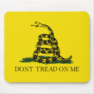 Gadsden Flagga (Gå inte på mig) (amerikansk orm) Musmatta