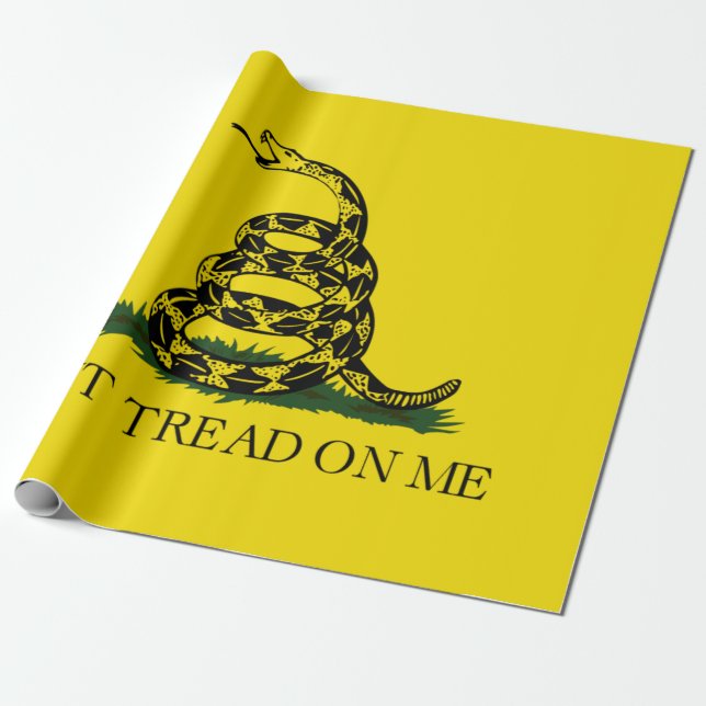 Gadsden Flagga (Gå inte på mig) (amerikansk orm) Presentpapper (Utrullad)