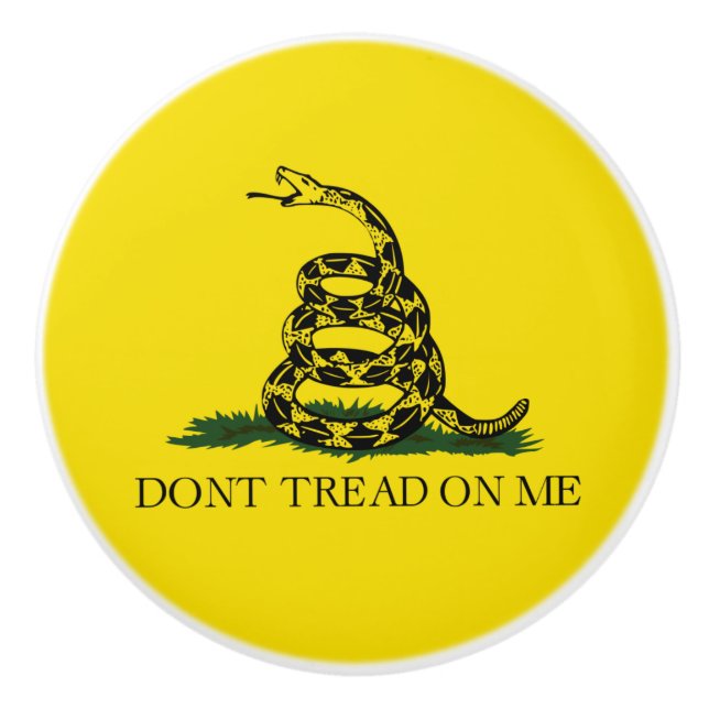 Gadsden Flagga (Gå inte på mig) (Snake Flagga) Knopp (Framsidan)