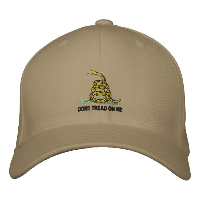 Gadsden Flagga Går inte på mig Broderad Keps (Framsida)