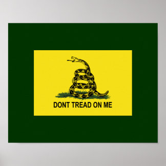 Gadsden Flagga Går inte på mig Poster