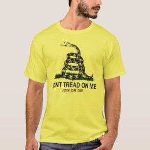 Gadsden flagga (gult) t shirt